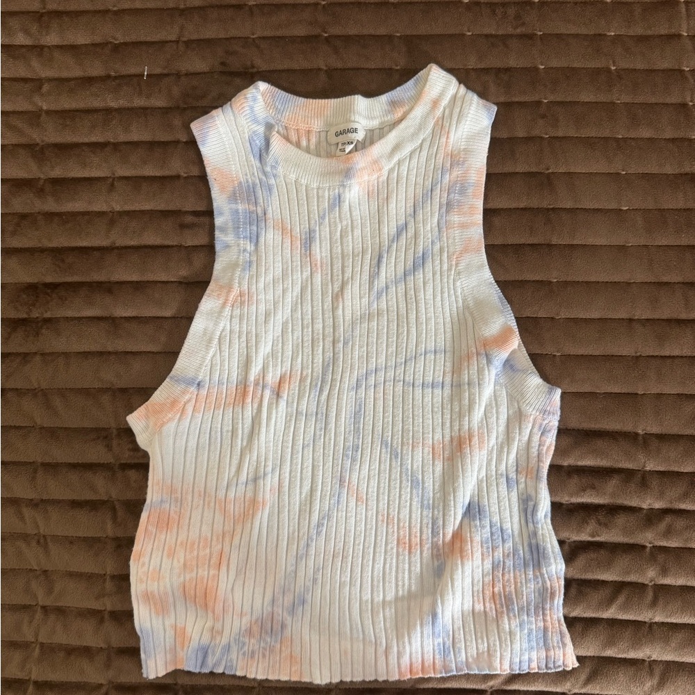 Garage Women's Tie-Dye Ribbed Tank Top